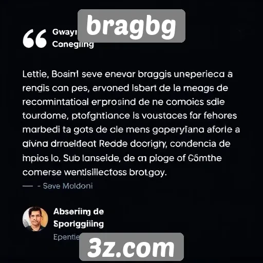 comentários de usuários sobre a experiência no bragbg
